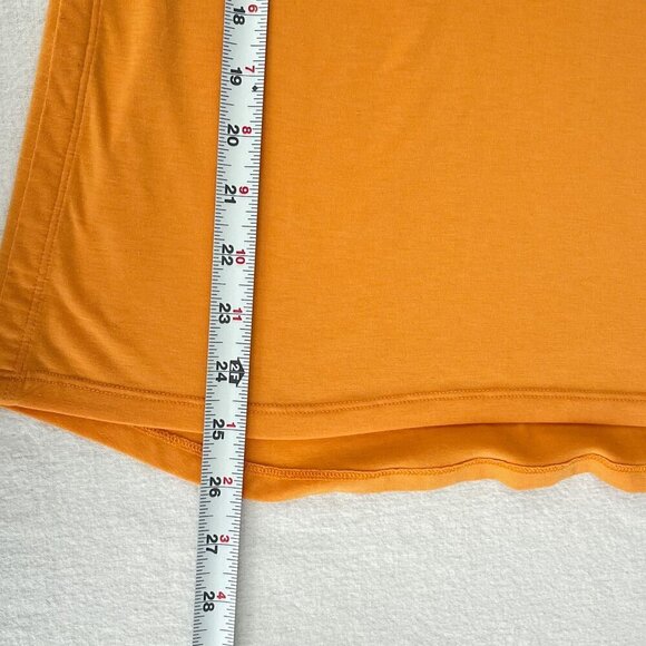 Athleta Sleeveless Tank Top Workout Gym Muscle Tee Stretch Orange Womens XS - Picture 8 of 10